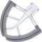 Flex Edge Beater for KitchenAid 4.5/5 QT Tilt Head Stand Mixer - Double Silicone Edge Mixer Paddle, White