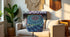 18X18X14 inches, CRAFT KALA Indian Square Patchwork Traditional Pouf Cover Indian Living Room Pom Poufs Cover
