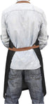 Denim Kitchen Apron with Pockets, Professional Chef Bib Apron for Cooking, Grill & BBQ