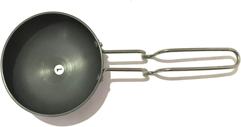 SHRIYA Mini Tadka Pan - Large Aluminium Fry Pan for Spice Heating, Saag Dal, Kadhi, Dhokla, Vaghariya