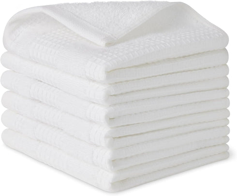 Amazon Basics Organic Cotton Waffle Kitchen Dish Cloths - Ultra Absorbent, Quick