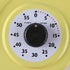 Lily's Home Retro Kitchen Wall Clock with Thermometer and 60-Minute Timer, Yellow (9.5 in x 13.3 in)