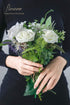 Floroom 25pcs Real Looking Ivory Foam Fake Roses with Stems for DIY Wedding Bouquets, Party Decorations
