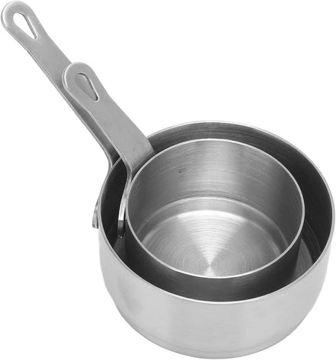 2pcs Sauce Cup 304 Stainless Steel Stackable Mini Sauce Pan with Handle for Banquet Outdoor Picnic, Ramekin Bowls