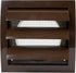 Brown Exhaust Hood Vent 4'' Inch with Built-in Pest Guard Screen, White Air Vent Cover for HVAC Exhaust