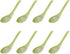 8pcs Melamine Soup Spoons for Chinese Asian Soup, Ramen, Noodle, Porridge Dinner