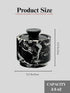 2 Pack 3.5 oz Counter Premium Marble Salt Cellar with Lid | Kitchen Storage Container | Elegant Cooking Salt Box |