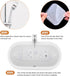 Non-Slip Bathtub Stickers, 72 PCS Clear Adhesive Decals for Safety Bathroom Tubs Showers Treads