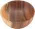 Yosoo Natural Hand-Made Solid Wood Bowl, Classic Large Round Acacia Wood Salad Soup Dining Bowl, 16x7 cm