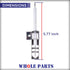 Whole Parts Bake Ignition Electrode Part # PB040170, Replacement for Some Viking Ovens, Non-OEM Parts, 2 Yr Warranty
