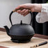 suyika Cast Iron Mat with Rubber Pegs for Japanese Tea Kettle Black Trivet 5.3in