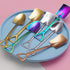 10Pcs Reusable Shovel Spoons, Stainless Steel Dessert Spoons for Coffee, Tea, Ice Cream, Fruit, Sugar, Cake