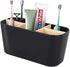 Toothbrush Holders for Bathrooms, Bamboo Organizer for Toothbrush and Toothpaste, Large Detachable Storage for