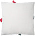 Christmas 3D Flower Accent Pillow Cover, Festival Red Floral Throw Pillow Case, Decorative Cushion Cover, 18 x 18 Inches