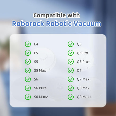 Replacement Microfiber Mop Cloth Pad for Roborock Q7 Max, Q8 Max, Q5 Pro, 4 Pcs Refill Kit