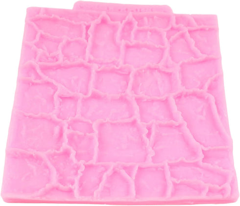 Brick Texture Silicone Molds, Chocolate Fondant Mold for Cake Decoration, Cupcake Topper, Polymer Clay