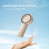 JISULIFE Handheld Portable Turbo Fan, 4000mAh USB Rechargeable Mini Fan with 16H Max Cooling Time, Brown