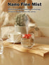 Small Flower USB Humidifier, Creative Mini Ultrasonic Fogger for Home Bedroom Office Desk (Blue+Red)