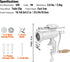 1 2 3 VEVOR Manual Meat Grinder, Heavy Duty Cast Iron Hand Meat Grinder with Steel Table Clamp, Meat Mincer Sausage