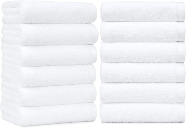 Amazon Basics Soft and Thick Cotton Hand Towels for Bath, Kitchen, Gym,