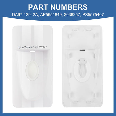 DA97-12942A Ice Assy Cover-Dispenser Cover Compatible with Samsung Refrigerator, Replaces AP5651849, etc.