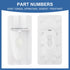 DA97-12942A Ice Assy Cover-Dispenser Cover Compatible with Samsung Refrigerator, Replaces AP5651849, etc.