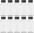 10 Pcs 8 Oz Plastic Juice Bottles, Empty Clear Containers with Tamper Proof Lids for Juice, Milk and Other Beverage