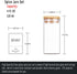 24 400 Set 4 OZ Churboro Glass Spice Jars with Bamboo Airtight Lids, Spice Labels, Funnel and Chalk Marker Spice