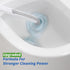 oshang 2 Pack Disposable Toilet Brush with Holder, 28 Refills for Deep Cleaning Bathroom