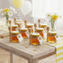 20 Pack Adabocute Mini Honey Jars with Dipper - Perfect for Baby Shower Favors and Wedding Favors - Includes Bee