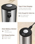 Set, 5 Electric Salt and Pepper Grinder Type-C Rechargeable with LED Battery Level Display, Stainless Steel Salt