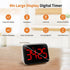 VOCOO Magnetic Kitchen Timer for Cooking with Count Up Countdown, Digital Timer Battery Powered with Large Display, 2 Brightness and Volume Levels for Classroom, Teacher, Kids (Red) by VOCOO