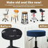 4 Dia.15.5"-18" Blue,4 Counts) SINOSSO Pcs Bar Stool Covers, Super Soft Velvet Round Stretchy Washable Dustproof