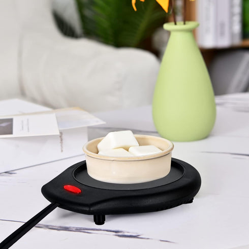 2Pcs ASAWASA Candle Warmer Plate and Mug Warmer for Large Jar, Safely Releases Scents Without a Flame, Keeps Coffee Tea