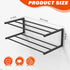 1 Pack, 25.9 Inch 6 Wall Mounted Shoe Organizer Wall Mounted Shoe Rack Holds Pairs, Space Saving Metal Wall Shoe Rack