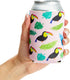 BLUE PANDA Neoprene Can Cooler Sleeves - 12-Pack Summer Gift for Teacher, 4 Tropical Designs, Fits 12 Oz