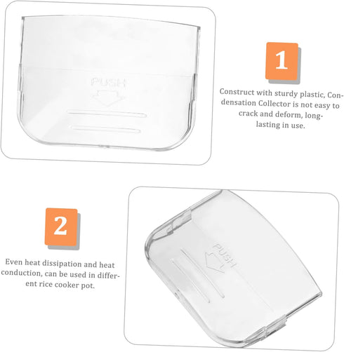 MAGICLULU 5pcs Rice Cooker Water Box Accessories, Plastic Condensation Collector Cups for Dripping Water