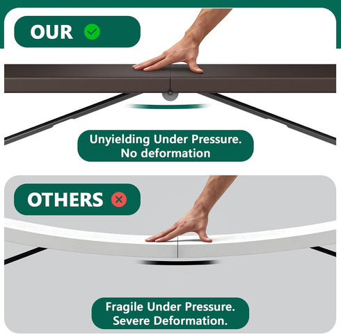 6ft Folding Table, Foldable Picnic Table Portable Table for Indoor Outdoor Use Heavy Duty Plastic Table Camping Table