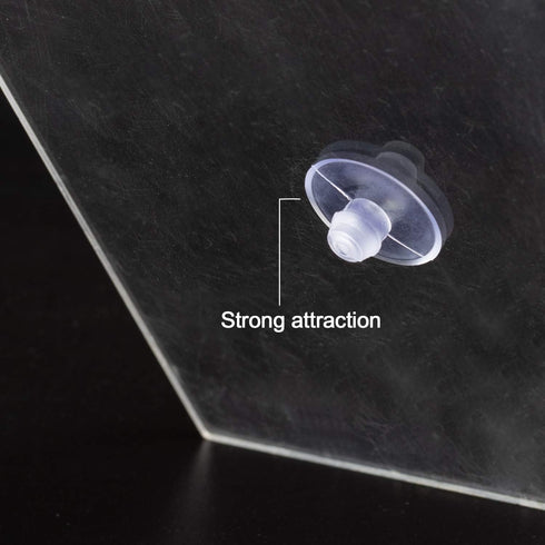 ANCIRS 30 Pack 20mm Suction Cups for Glass Table Tops, Rubber Transparent Anti-Collision Pads for Home Decoration