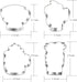 Large Coffee Cup Cookie Cutter Set - 4 Piece Coffee Mug, Hot Cocoa Mug, Teacup Cookie Fondant Biscuit Cutters