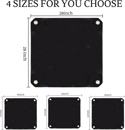 Air Conditioner Cover for Outside Units, Heavy Duty Central AC Winter Cover, Waterproof Snow-Resist, Black