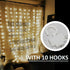 72 72 Inches 10 180 Solhice Curtain Shower Light, x Battery Operated Waterproof Curtains Fairy Lights with Hooks