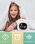 GALYNA Kids Alarm Clock, Ok to Wake Clock for Kids, Toddler Sleep Training Clock with Night Light, White Noise Sound