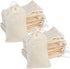 Tayfremn 100Pcs Cotton Drawstring Bags, Reusable Muslin Bag Natural Cotton Bags with Drawstring