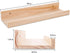Set 2, 16 Inches AZSKY Picture Ledge Shelf, Small Floating Shelves of Nursery Book Shelves for Storage, Bookshelf Wall