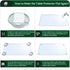 FEHAONST 20x20 inch Square Clear Plastic Table Protector Cover Mat Compuer PVC Clear Desk Protector Vinyl Tablecloths