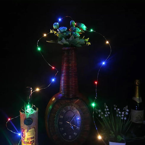 Sokelinn-six 2m 20 5) LEDs Fairy String Lights, USB Powered String Light for Desk Office Christmas Tree Party