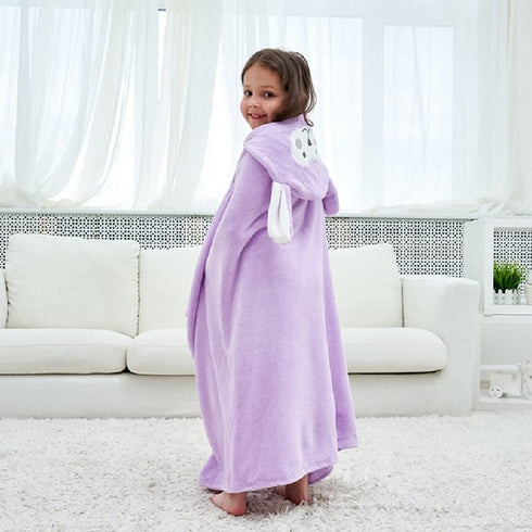 Vauwmsr Swimming 55" 28" Kids Hooded Beach Bath Towel Soft Toddlers Children Hooded Blanket Bathrobe Poncho Shower