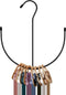 ZEDODIER Belt Hangers, Black Closet Organizer Hook Rack for Belts, Ties, Scarves, Hats