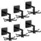6 Pack Self Adhesive Utensil Holder, 360 Degrees Rotating Hook, Kitchen Hanger with 6 Hooks for Bathroom and Kitchen